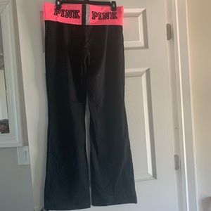 Black/Hot Pink Yoga Pants